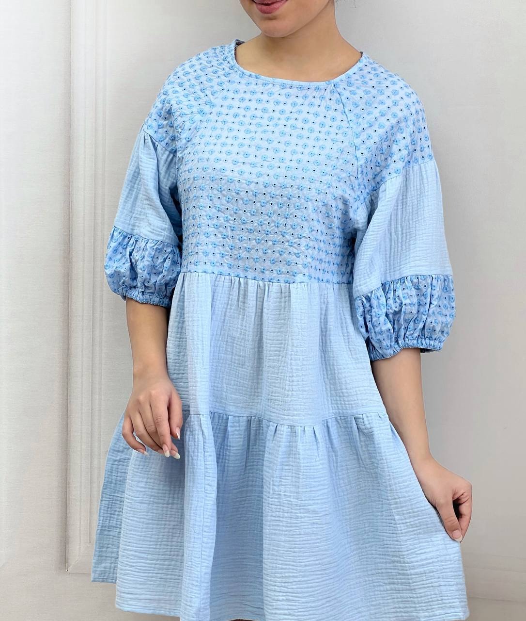 پیراهن موسلین خامه دوزی کد 3741