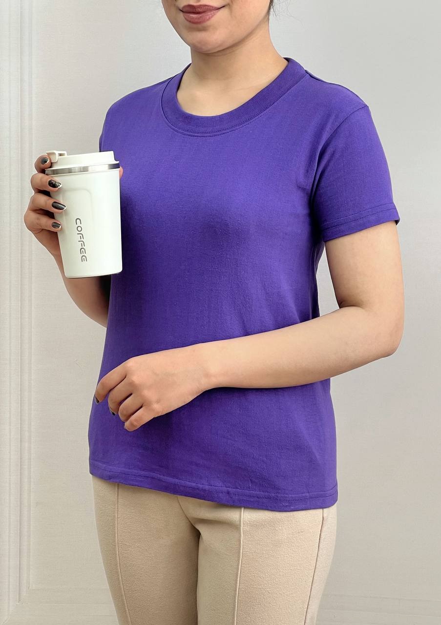 تیشرت نخ و پنبه رنگی کد 3747