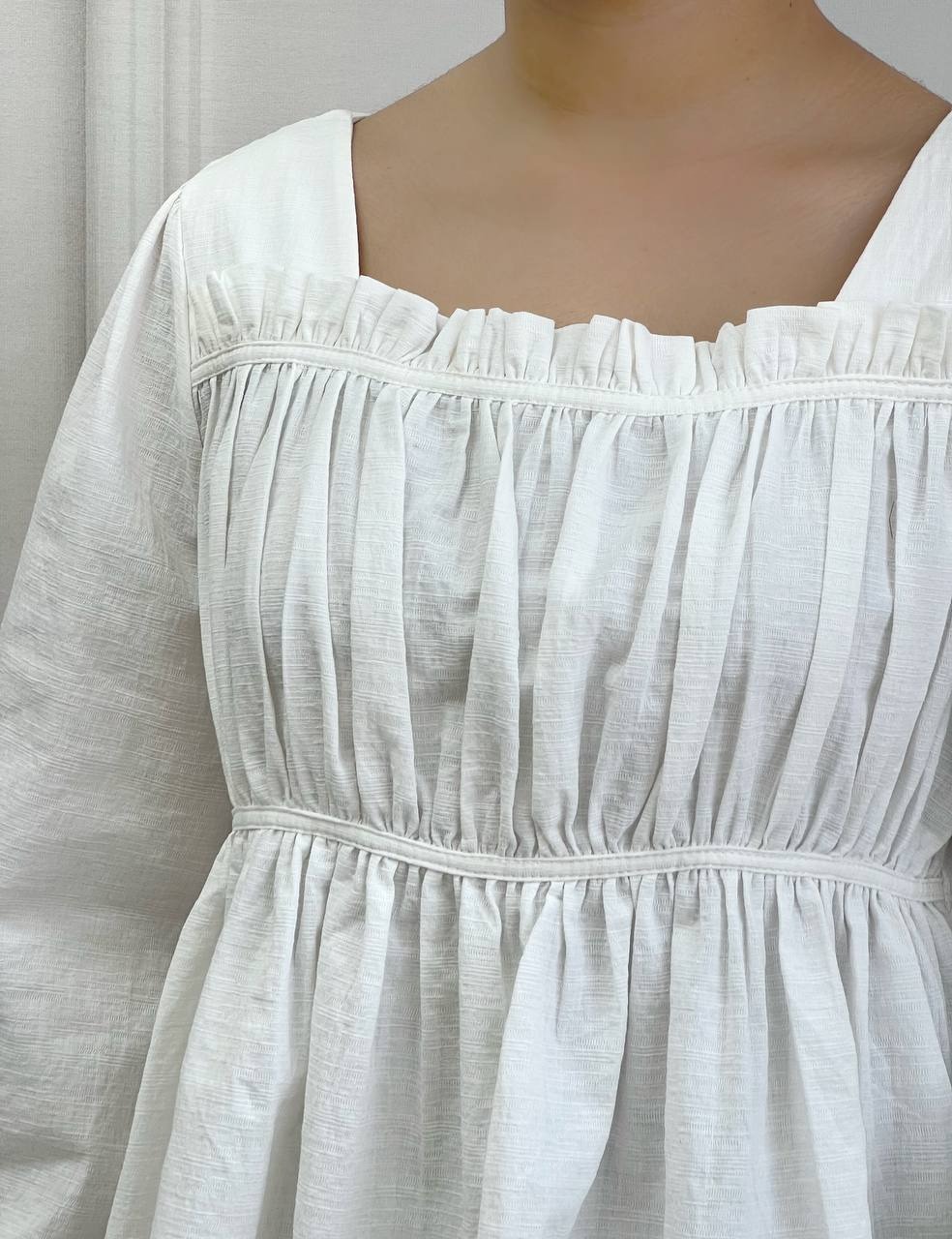 شومیز کمر گتر تمام چین کد 3755