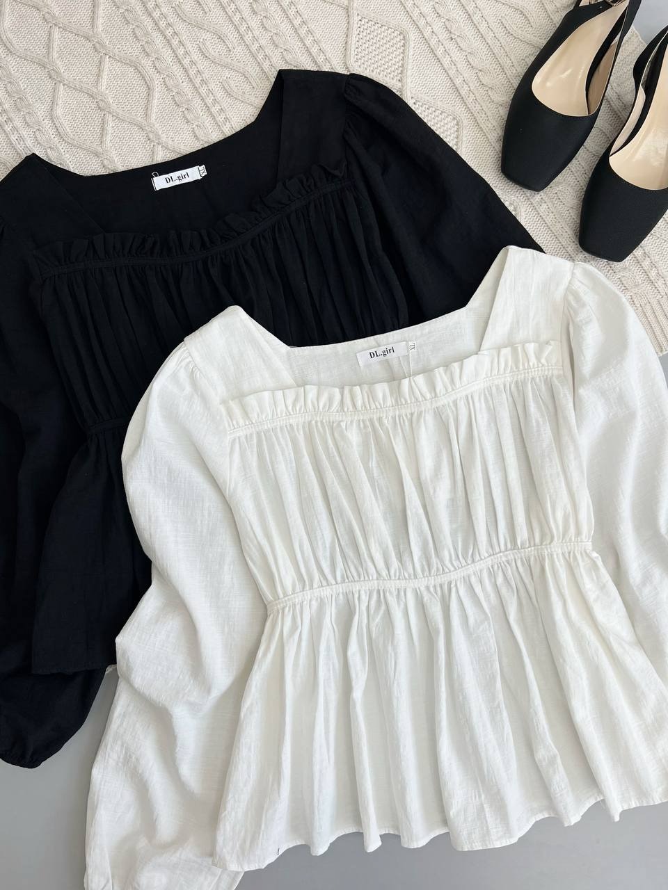 شومیز کمر گتر تمام چین کد 3755