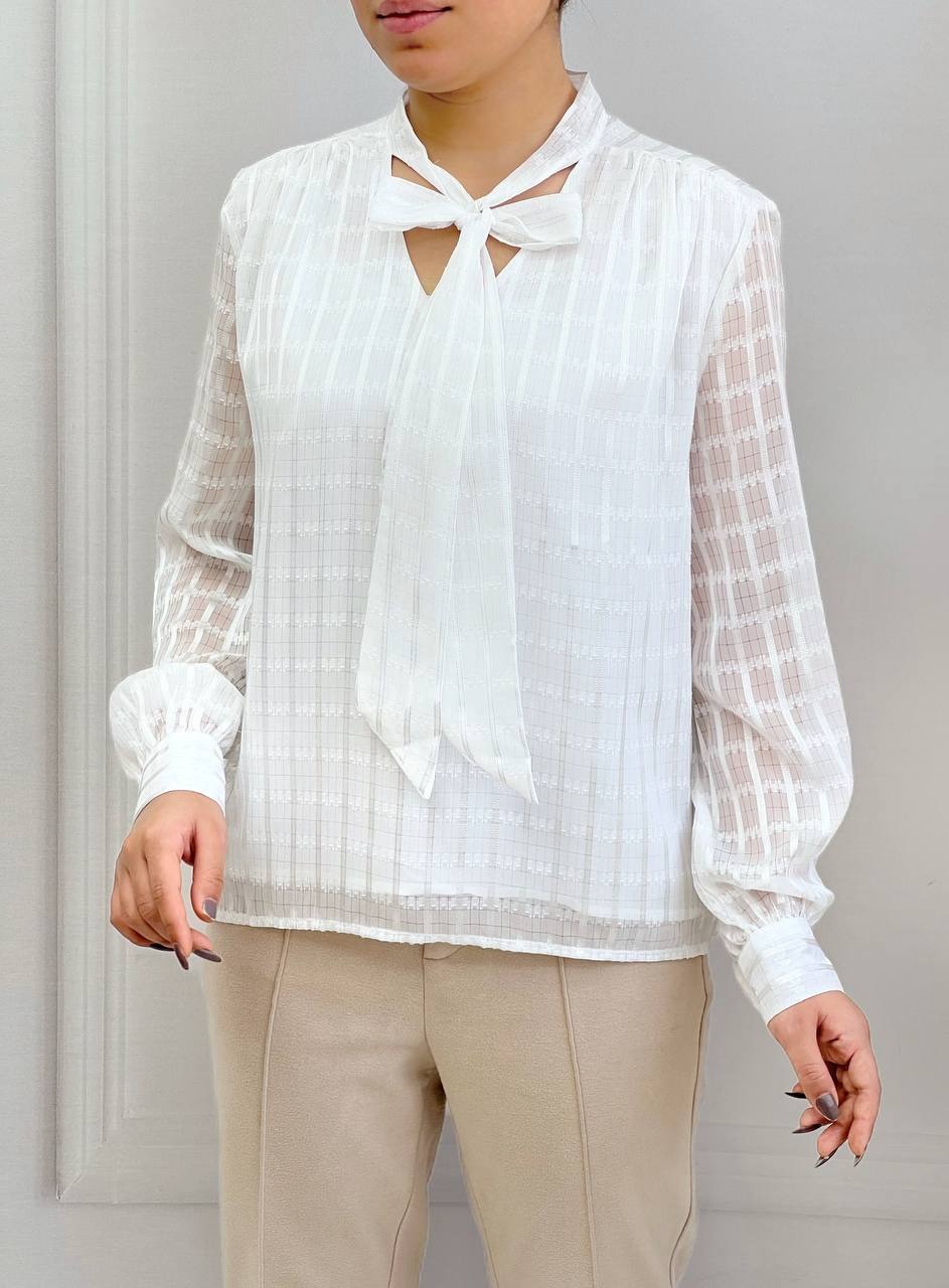 شومیز حریر لمه دار کد 3758