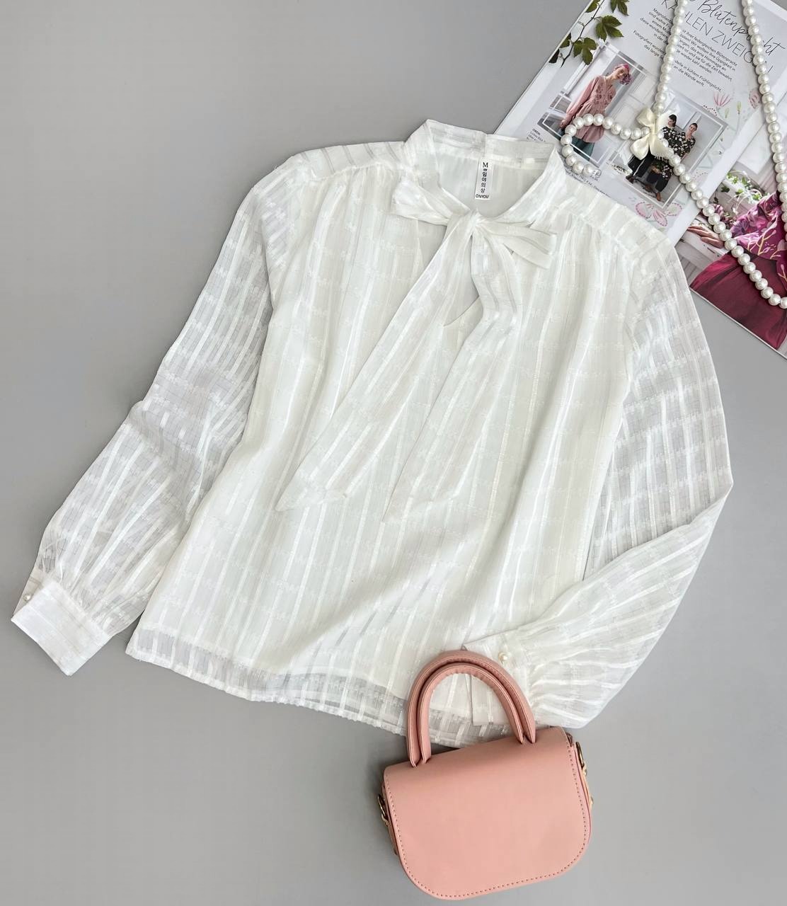 شومیز حریر لمه دار کد 3758