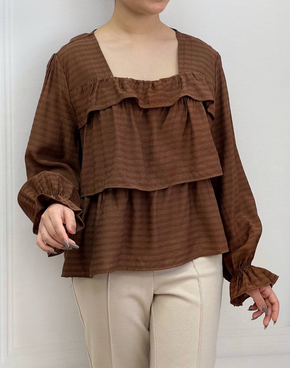 شومیز سه چین کد 3761