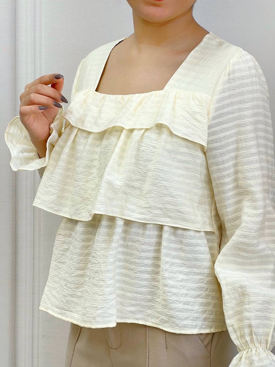 شومیز سه چین کد 3761