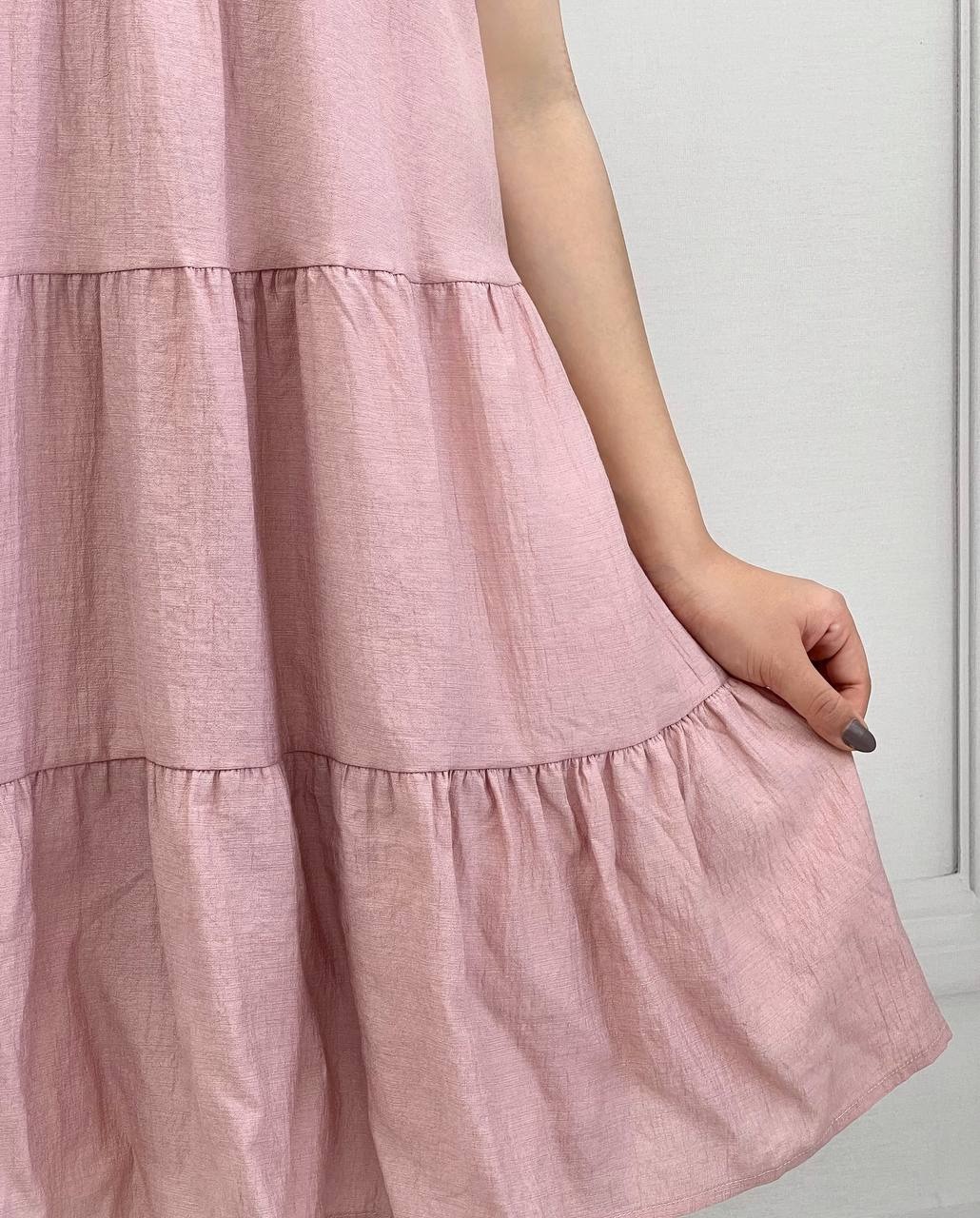 پیراهن سه چین بالاتنه قلاب بافی کد3762