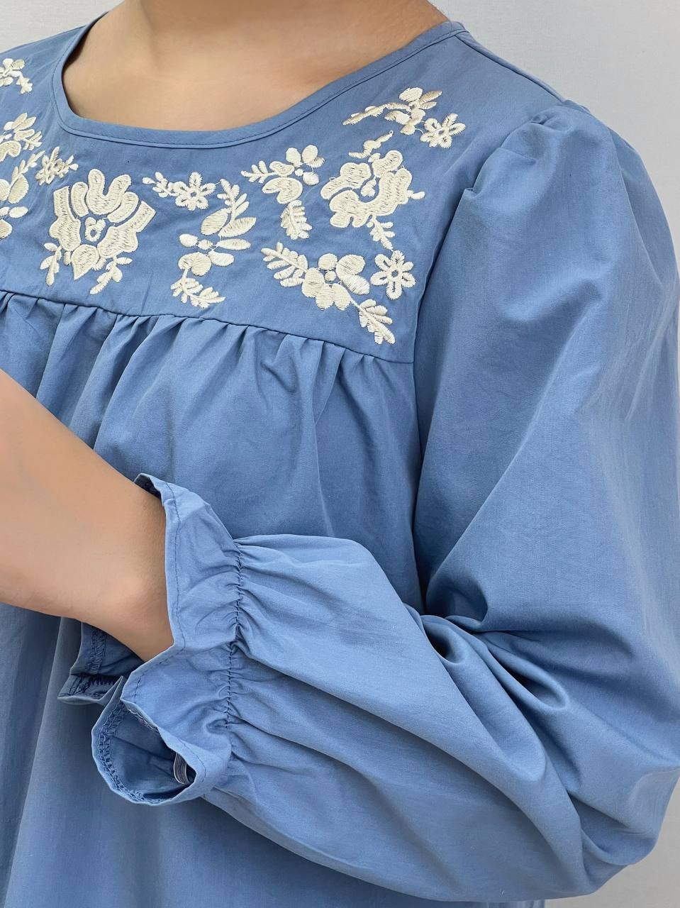 تونیک گلدوزی جین کاغذی از برند shein کد 3763