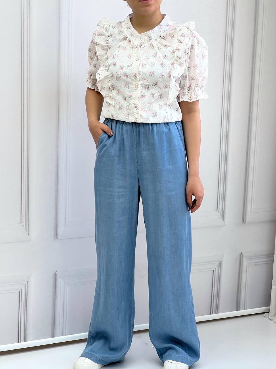 شلوار جین کاغذی بگ کد 3764