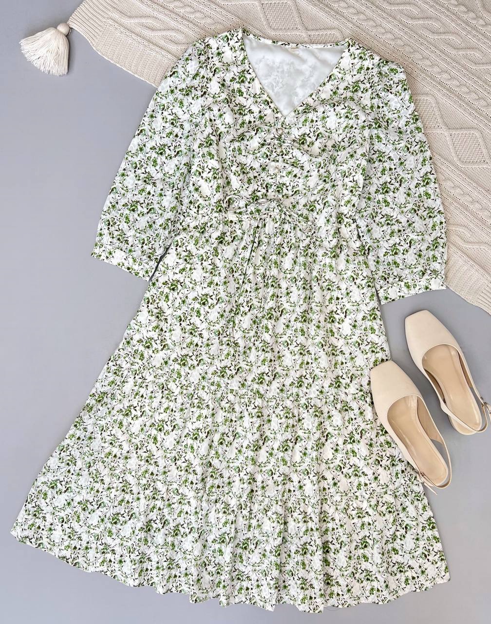 پیراهن گلگلی آستردار کد 3766