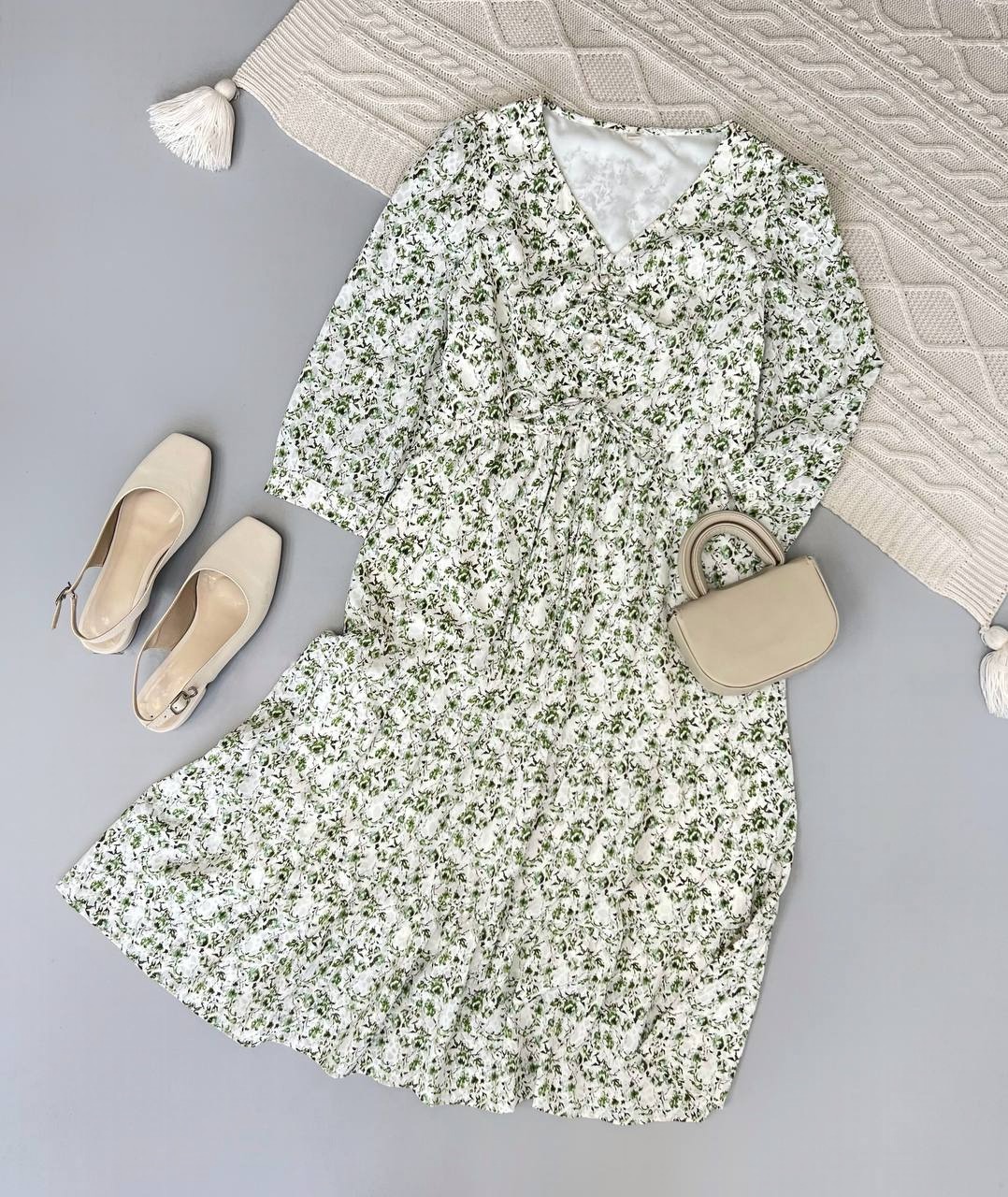 پیراهن گلگلی آستردار کد 3766