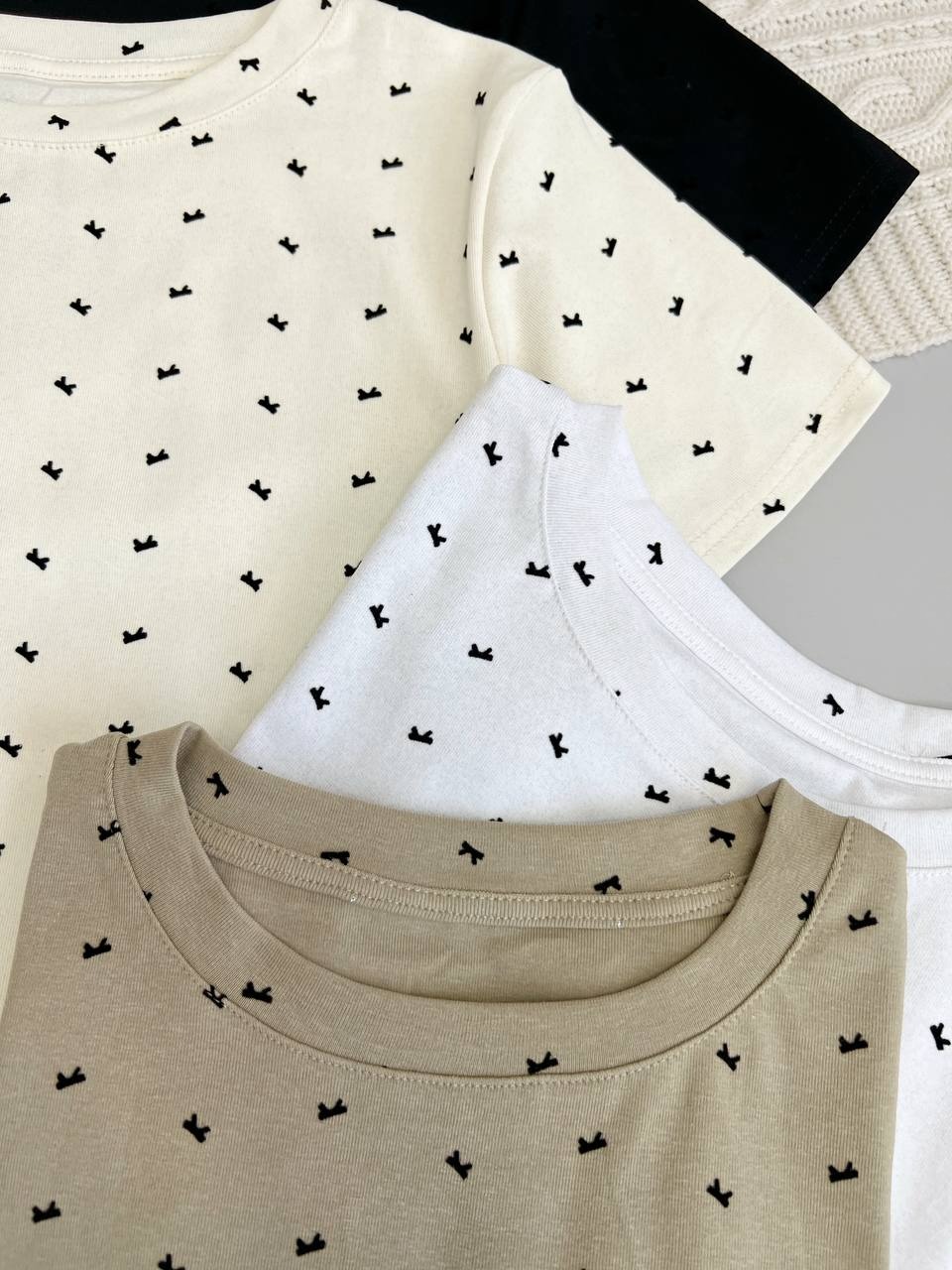 تیشرت پاپیون مخملی گل برجسته کد 3767