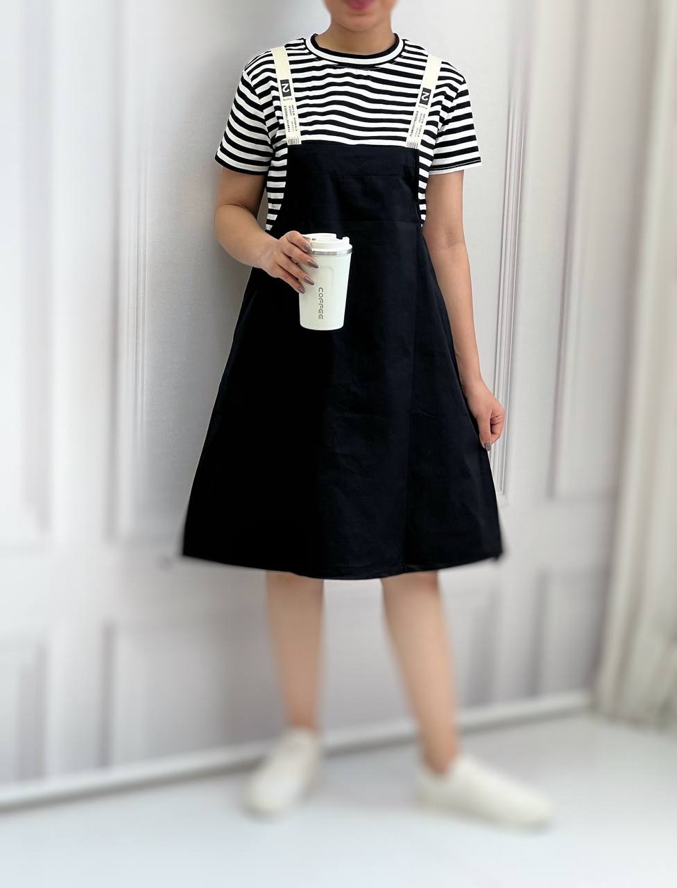 ست دوتیکه سارافن بهمراه تیشرت کد 3768