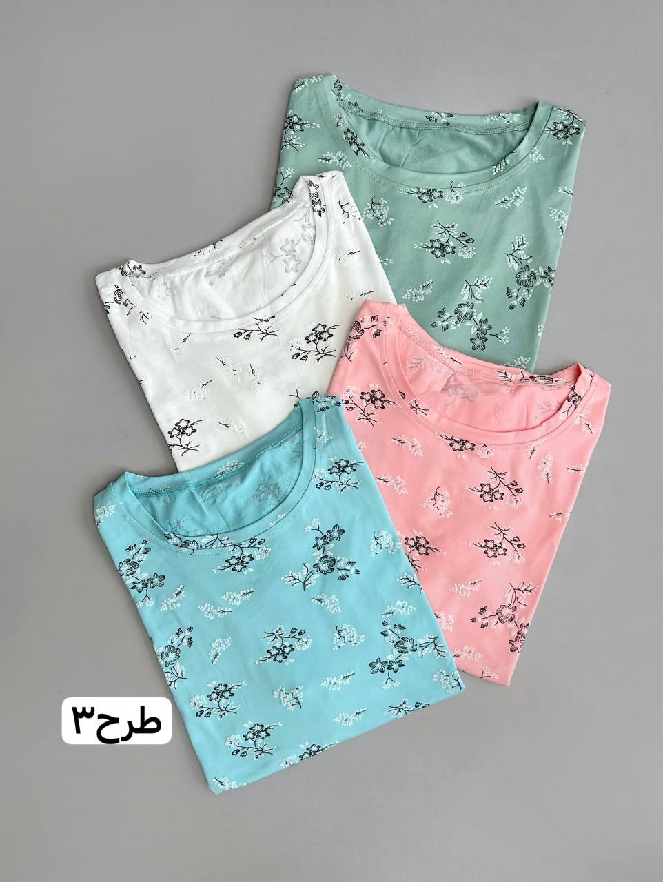 تیشرت گل برجسته کد 3769