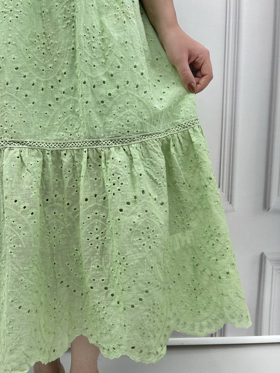 پیراهن خامه دوزی بهمراه تاپ بلند کد 3770