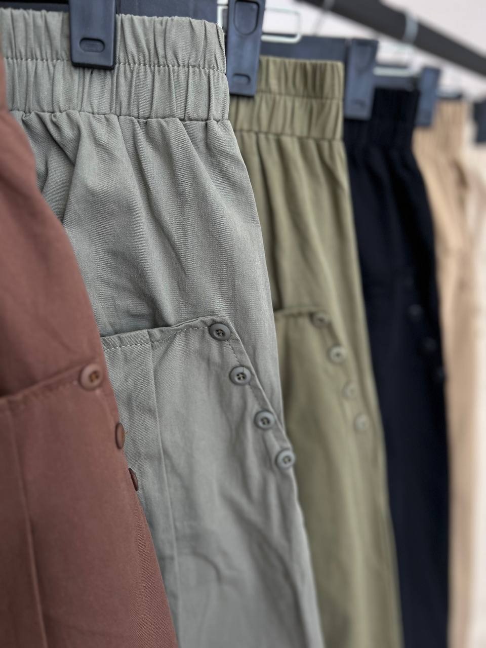 دامن کتان بلند کد 3771