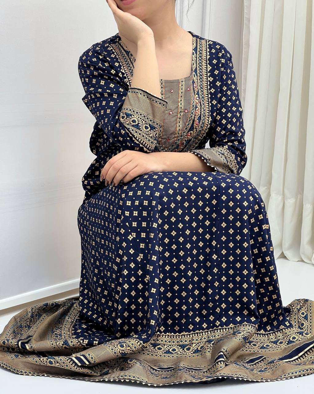 پیراهن نخ هندی کد 3772