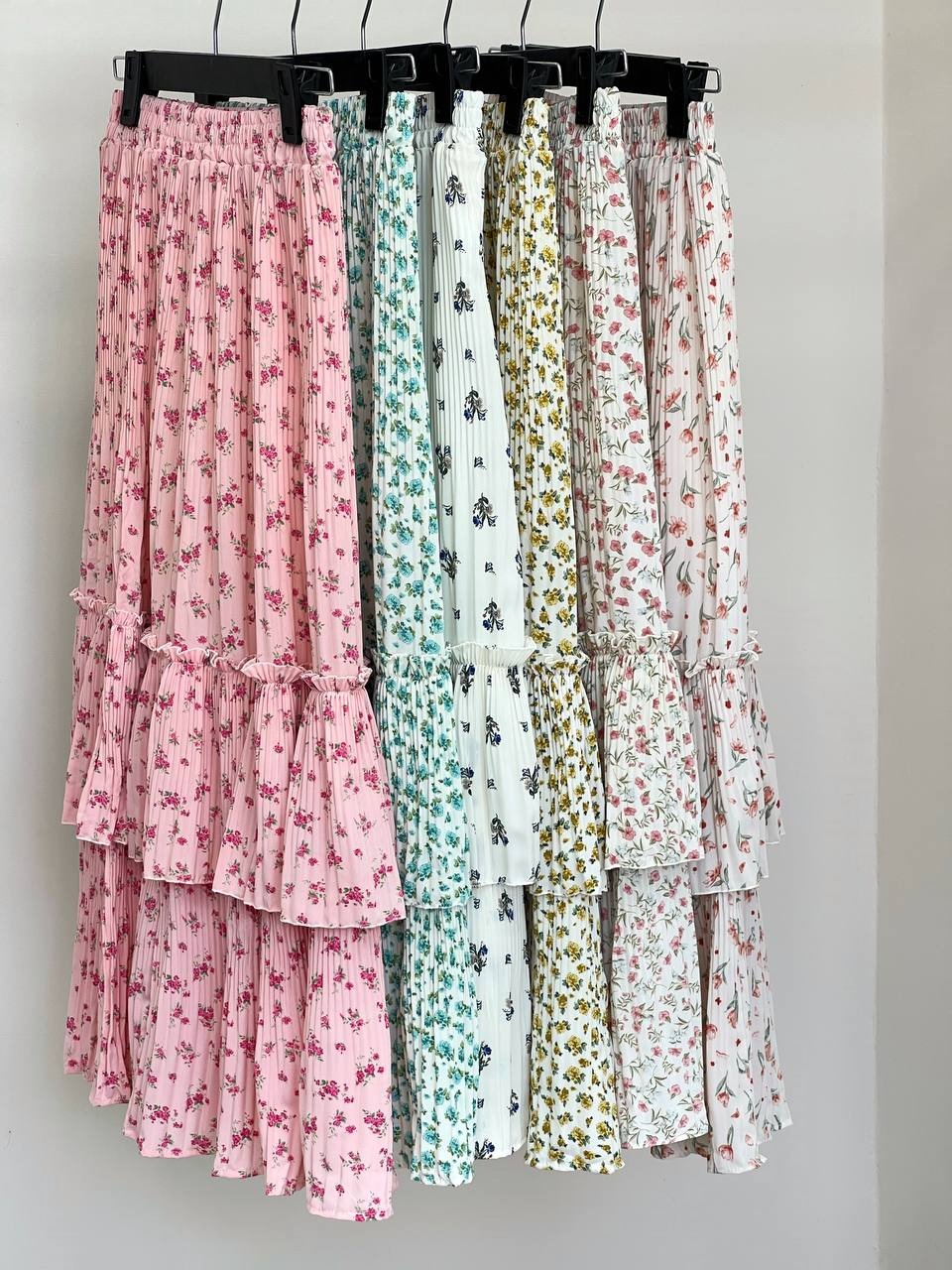 دامن پلیسه گل ریز 4 کد 3778