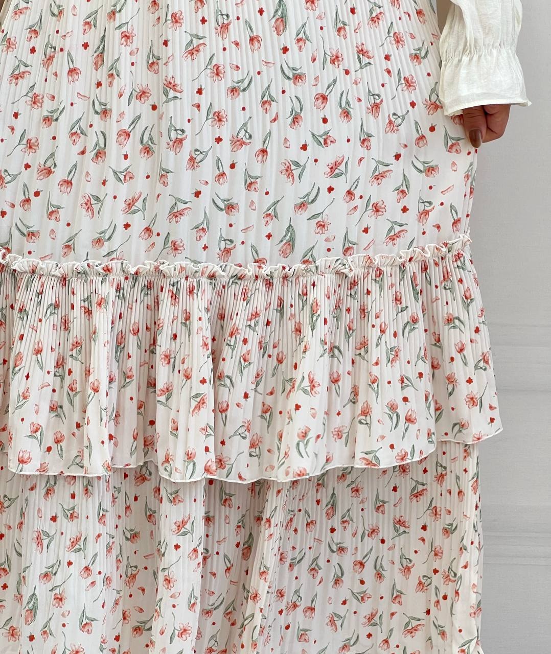 دامن پلیسه گل ریز 4 کد 3778