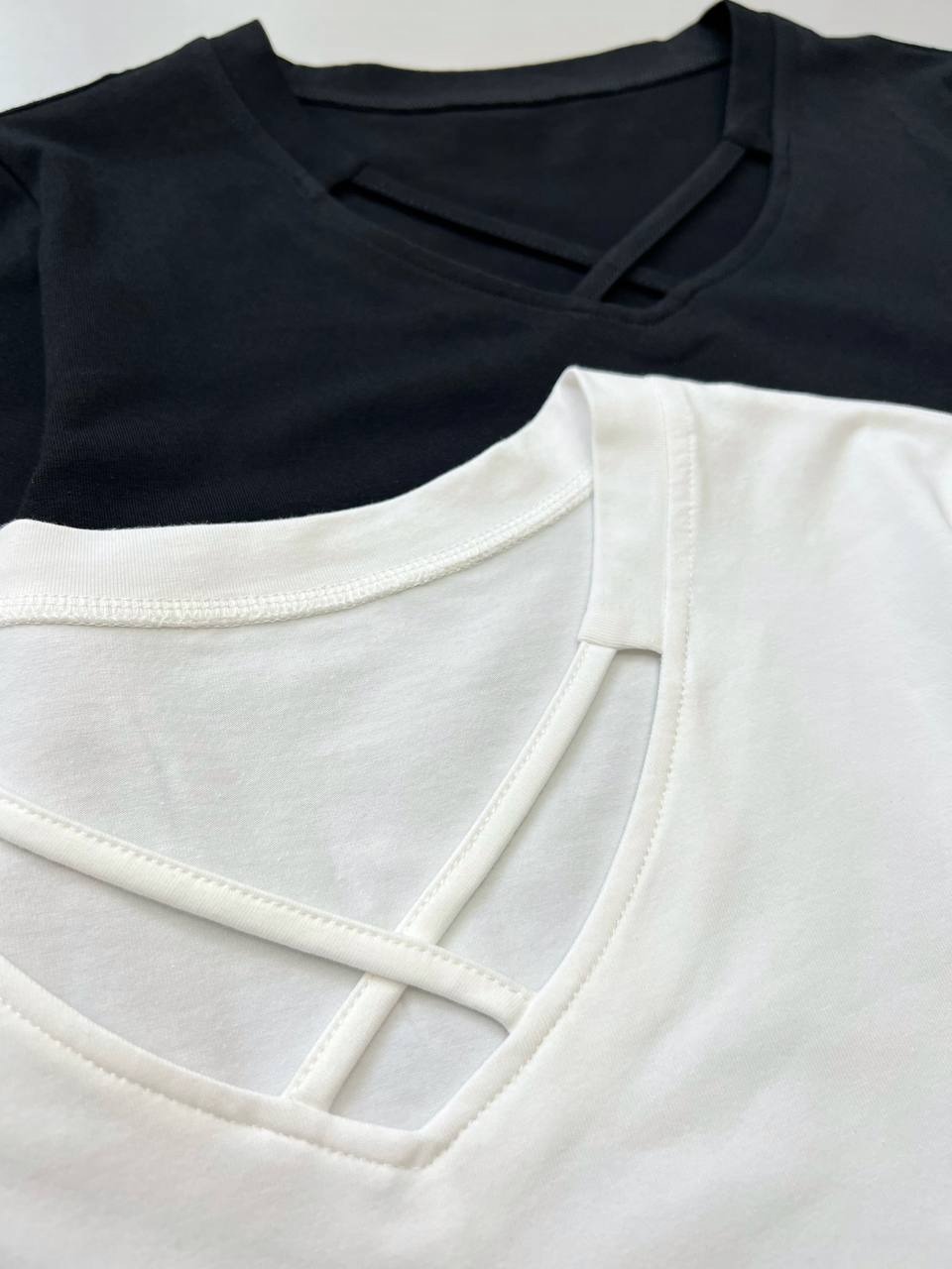 تیشرت سفید/مشکی وارداتی کد 3779