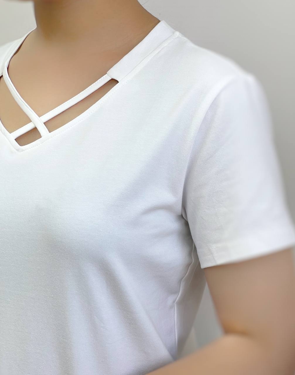 تیشرت سفید/مشکی وارداتی کد 3779