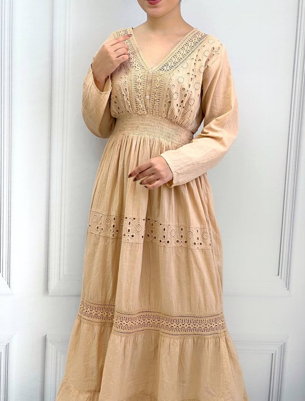 پیراهن خامه دوزی هندی کد 3780