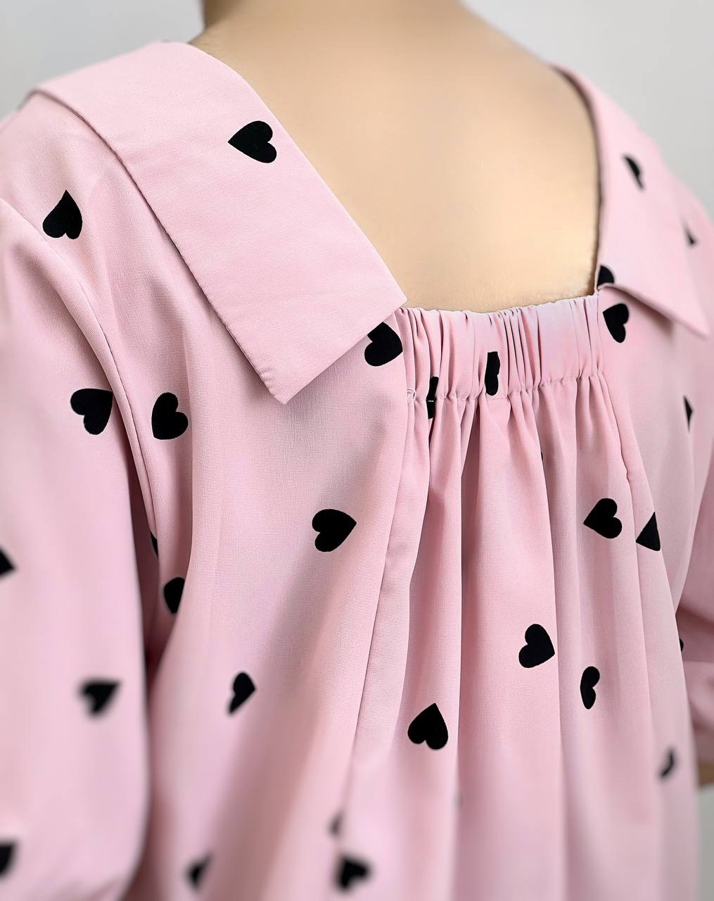 شومیز پشت کش قلب کد 3784