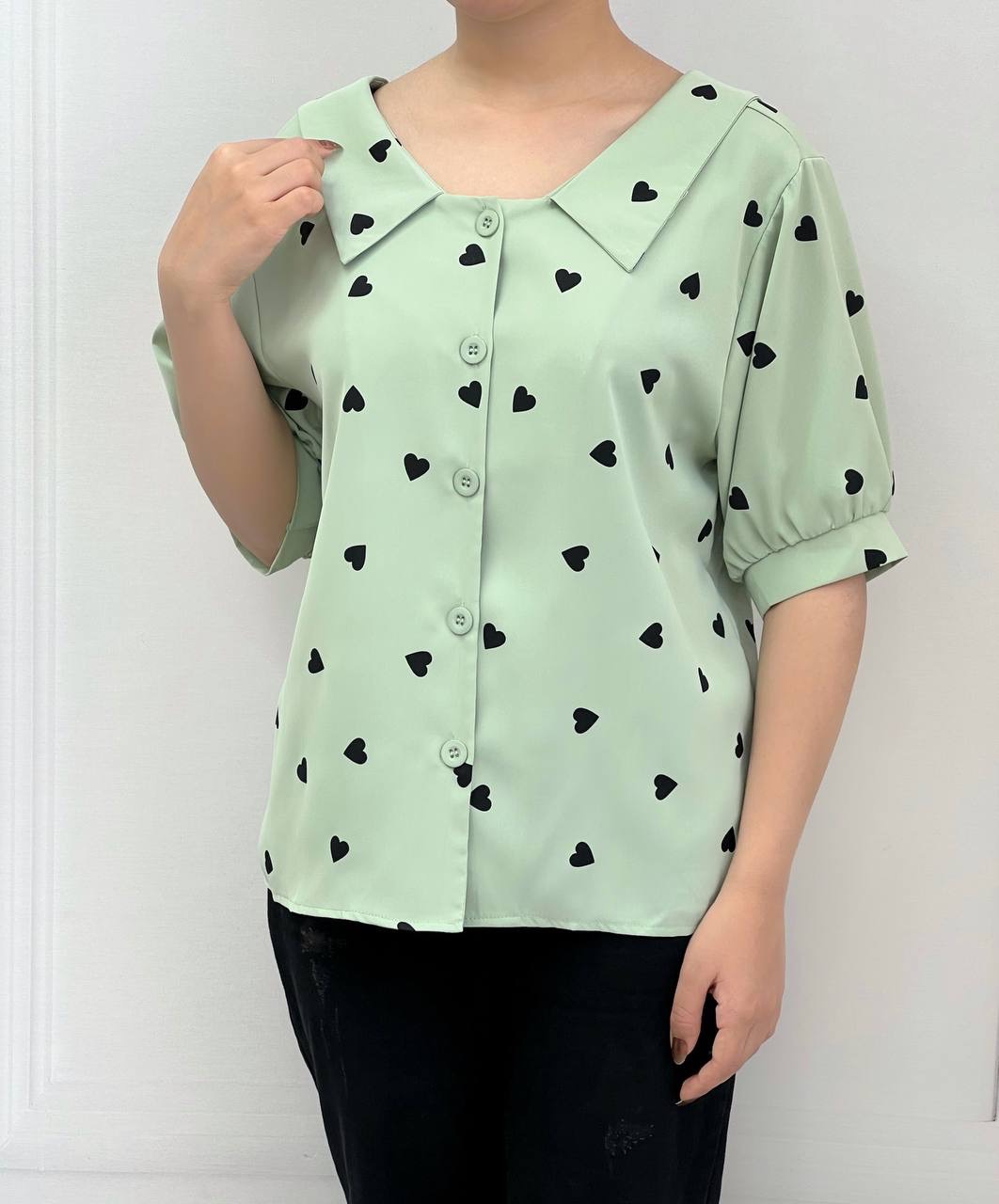 شومیز پشت کش قلب کد 3784