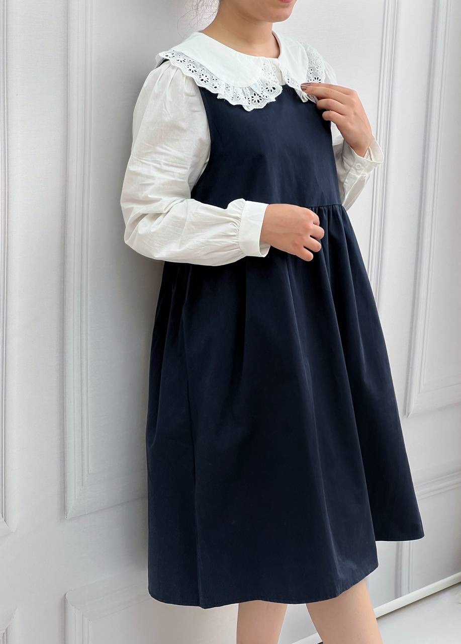 ست سارافون کتان + کیف کد 3787