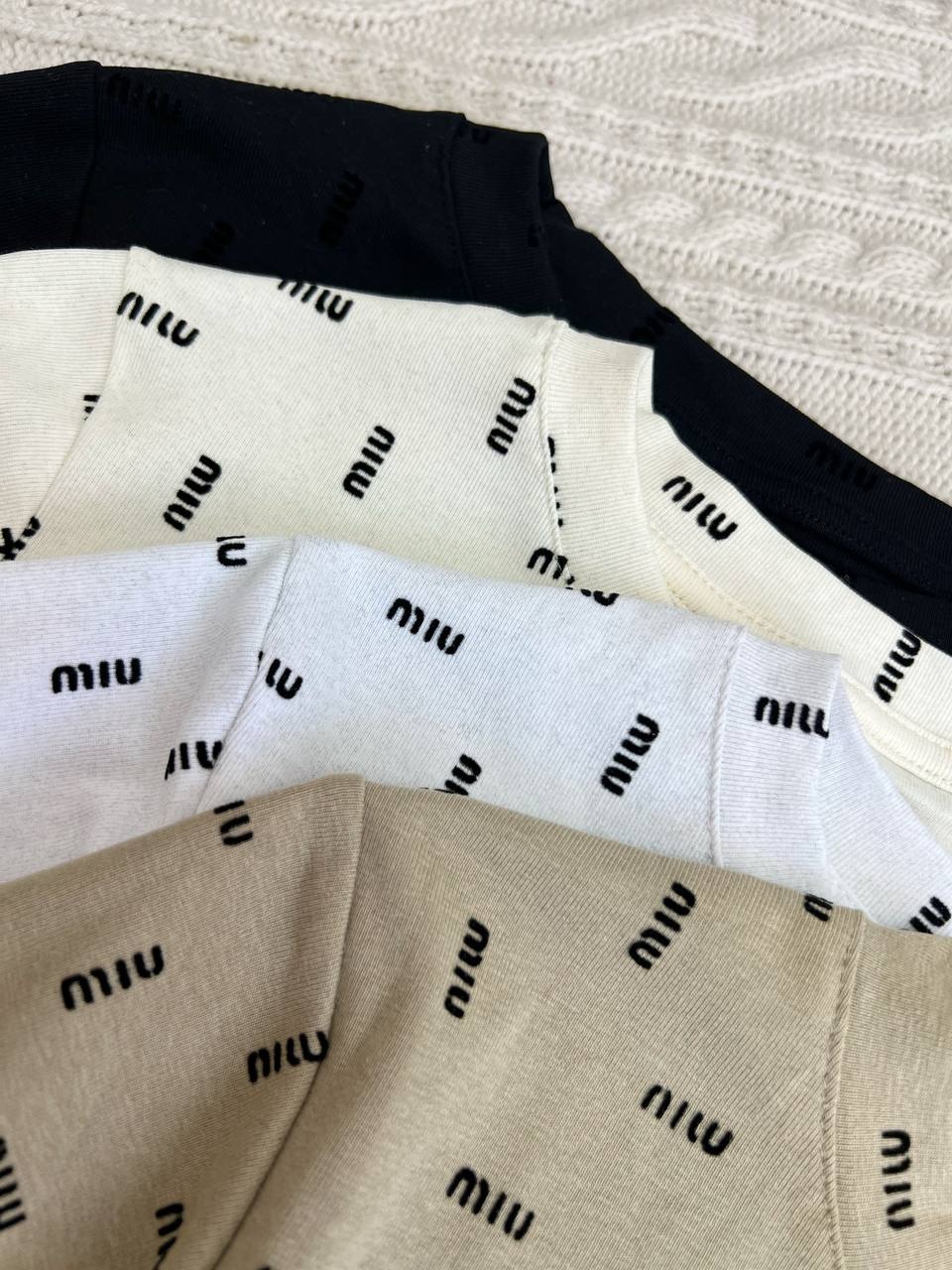 تیشرت طرح برجستهmiu کد 3795