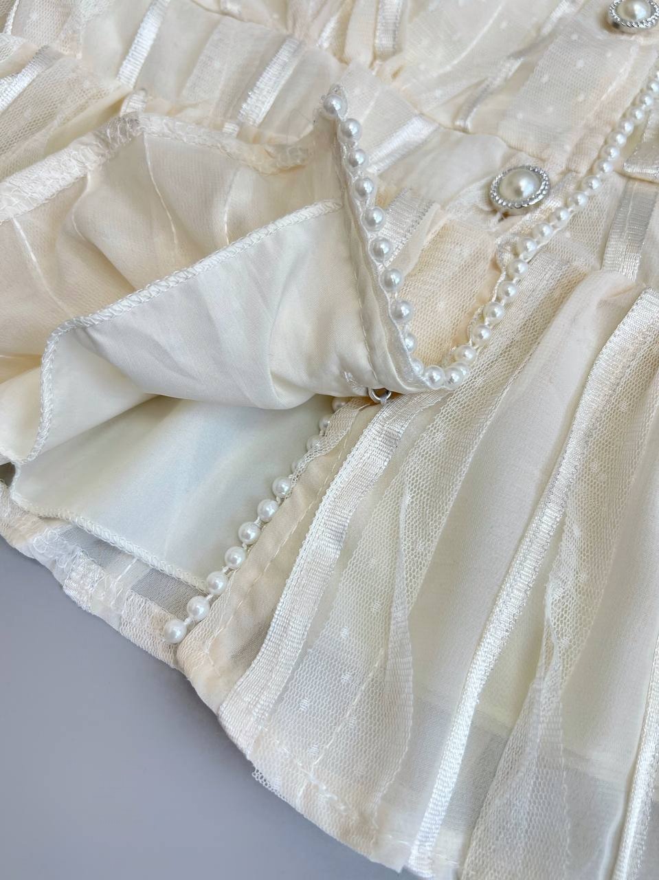 شومیز مرواریدی جلو دکمه کد 3803