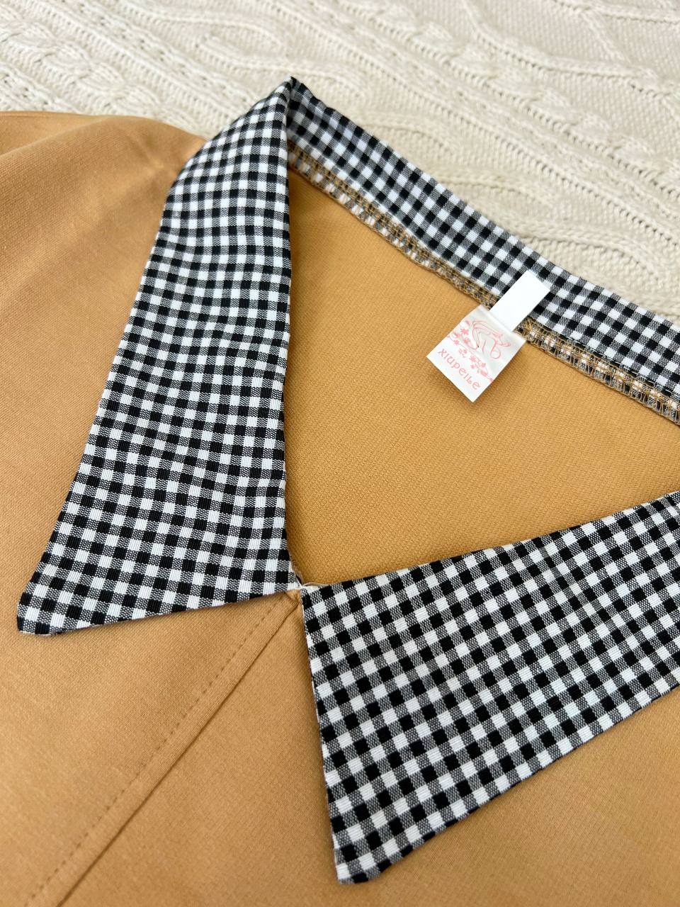 ست بلوز و شلوارک چهارخونه کد 3804