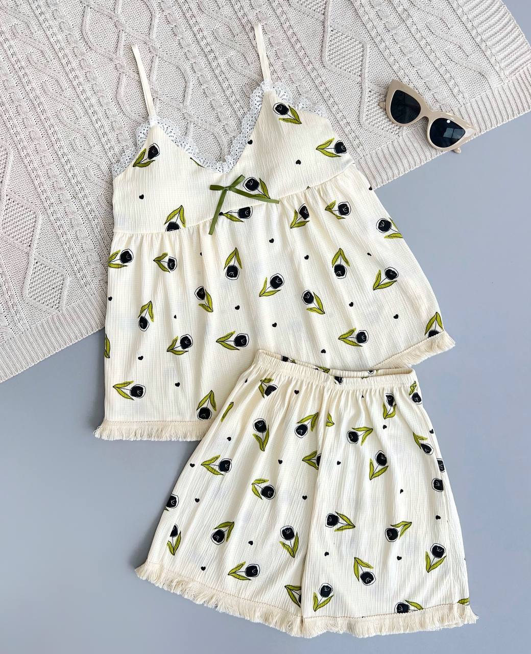 ست تاپ و شورتک کد 3807