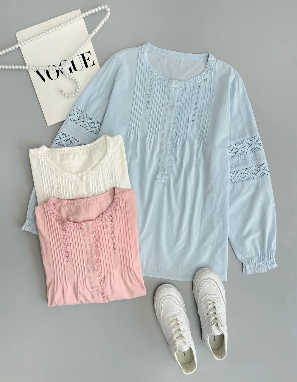 تونیک کتان نخ گیپوری کد 3818