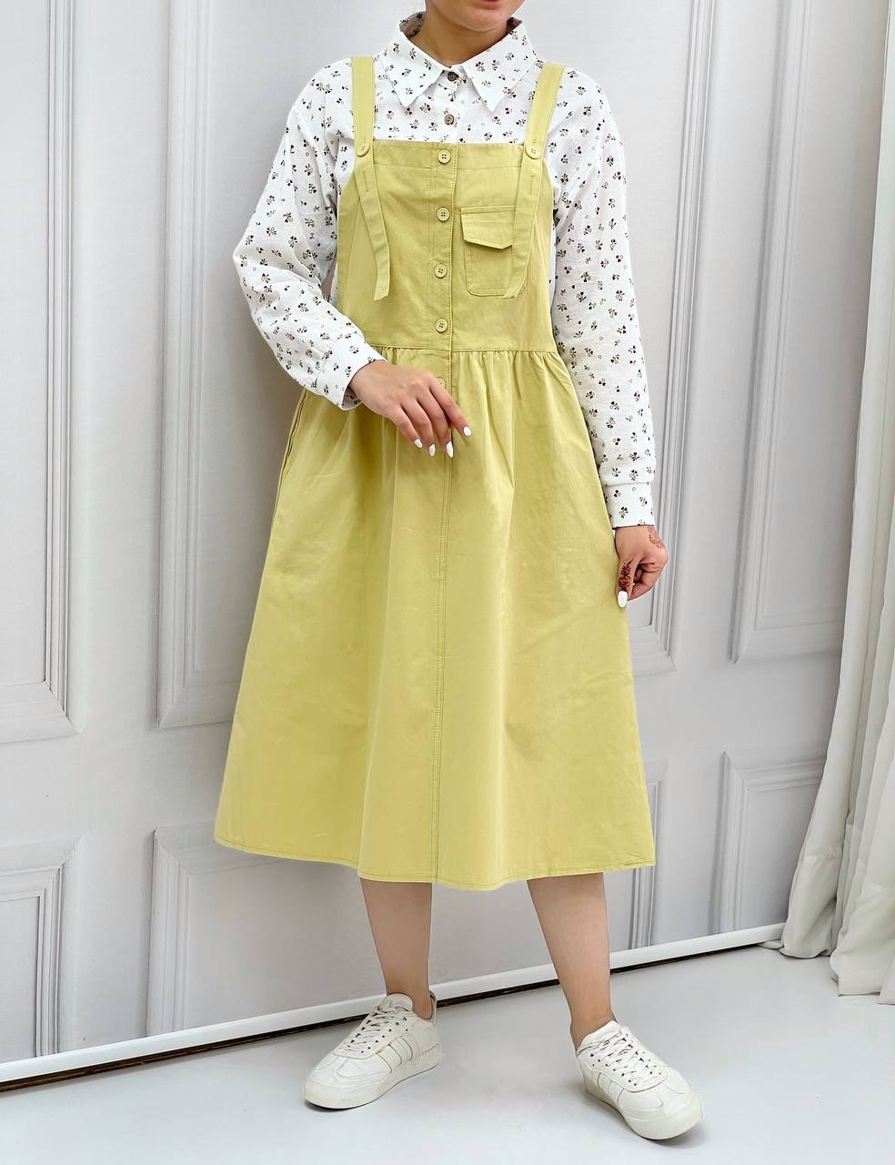 بیلر دامنی جلو دکمه کد 3820