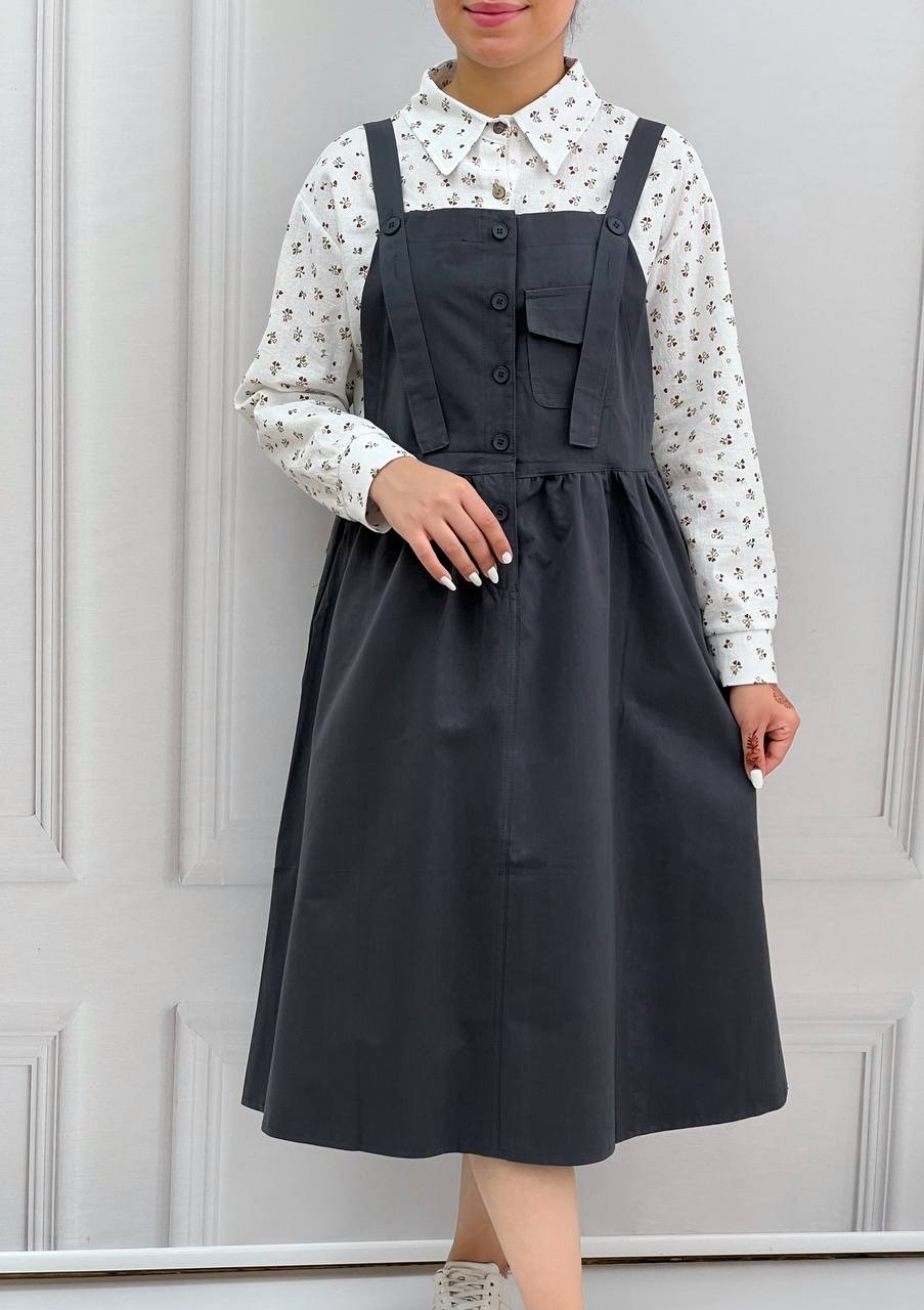 بیلر دامنی جلو دکمه کد 3820