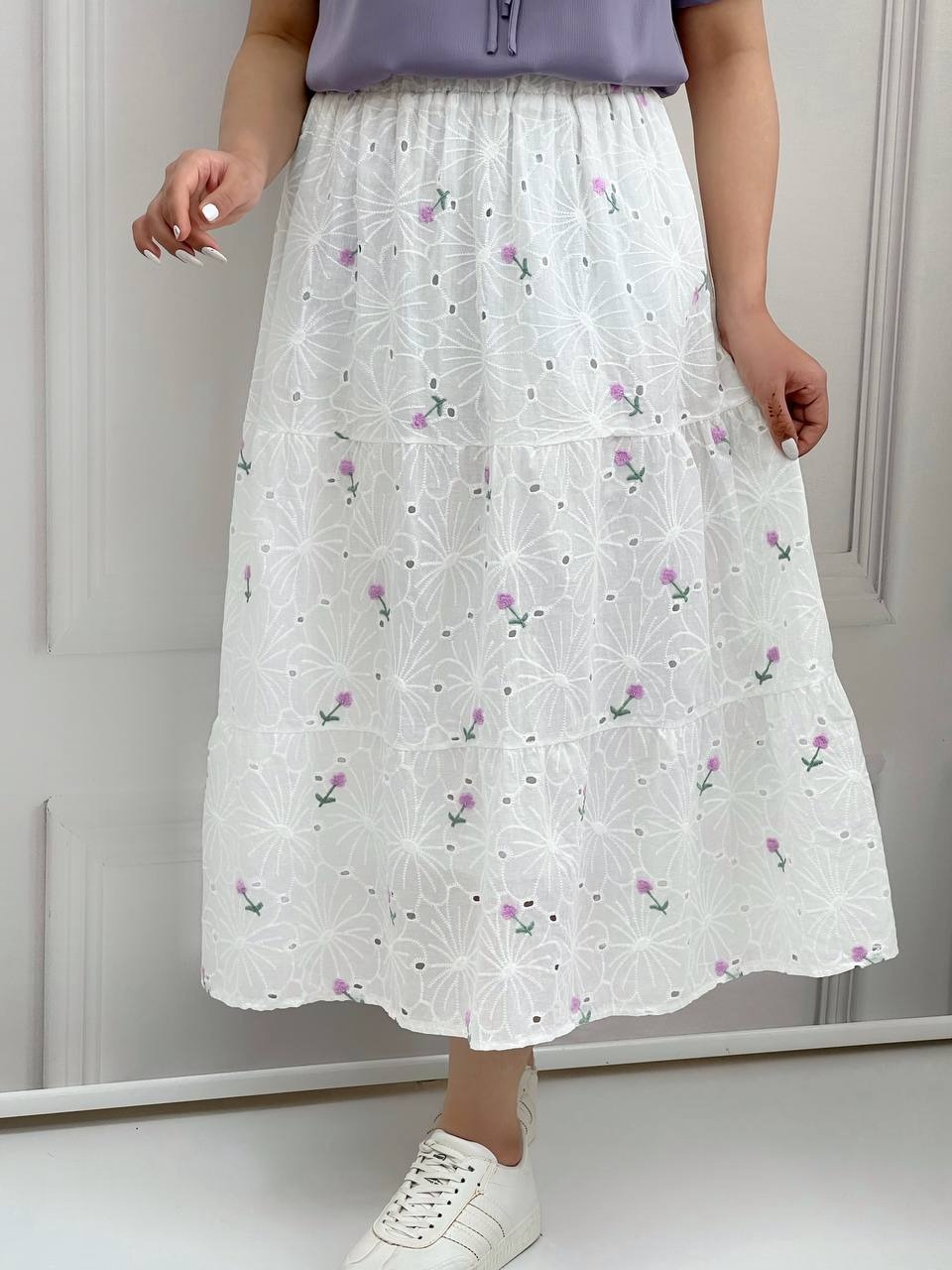 دامن خامه دوزی سه چین کد 3821