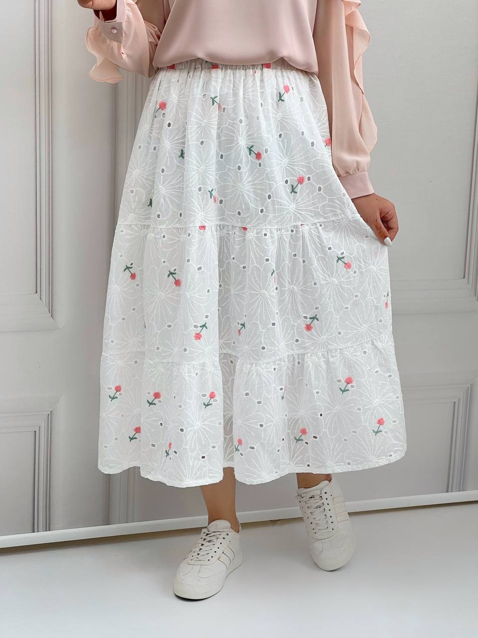 دامن خامه دوزی سه چین کد 3821