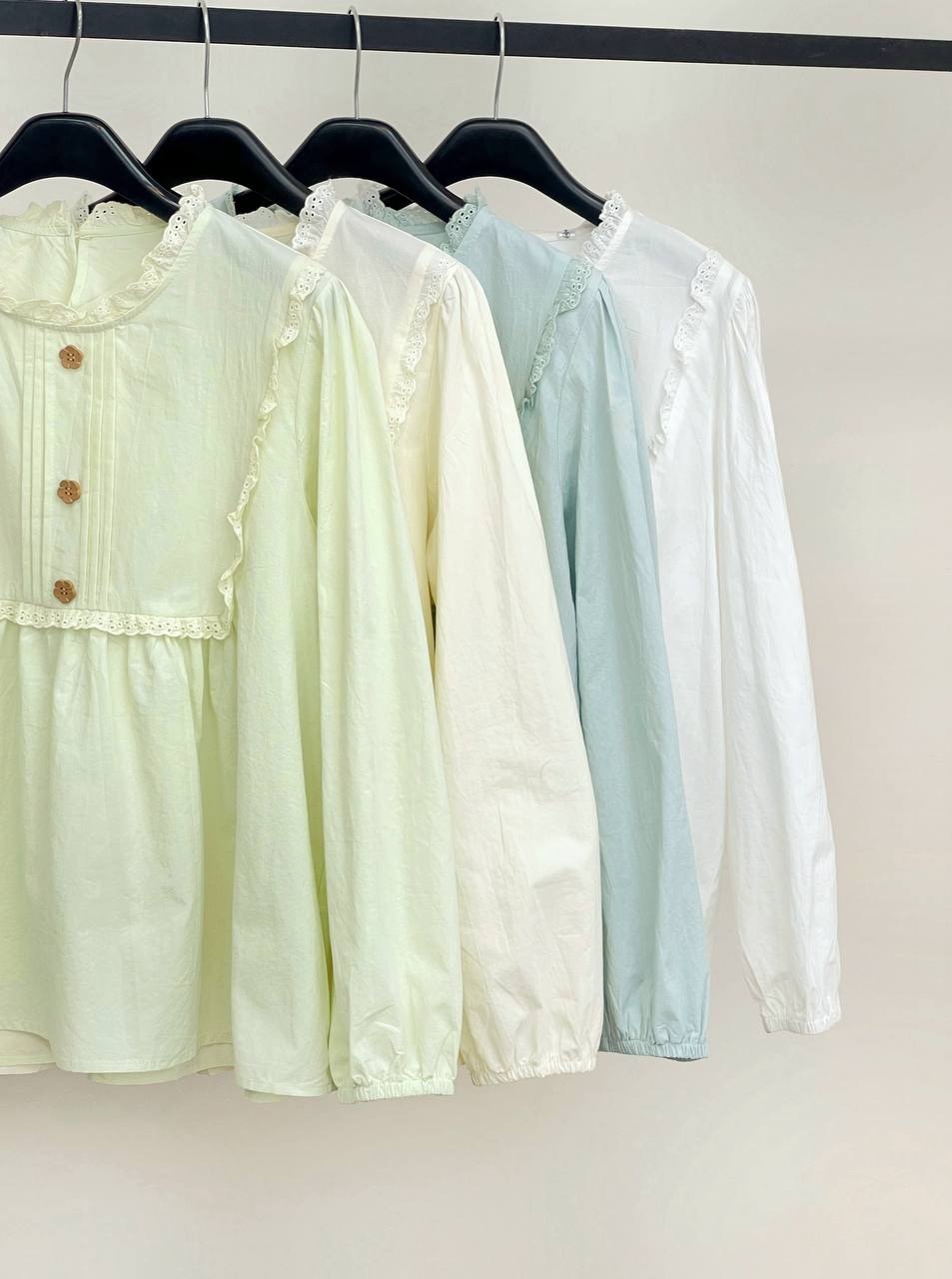 شومیز عروسکی نما دکمه کد 3823