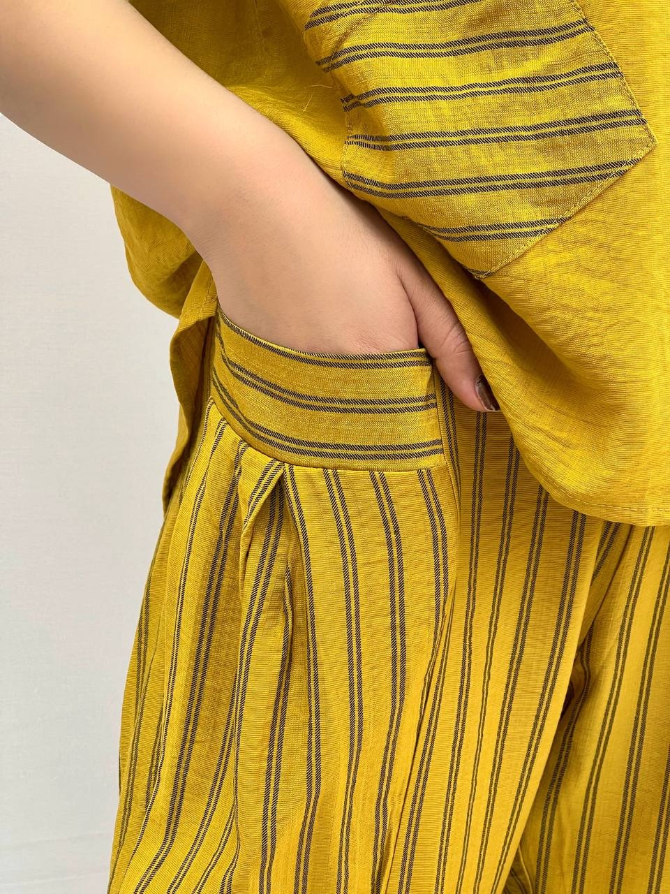 ست شومیز و شلوار راه راه کد 3825