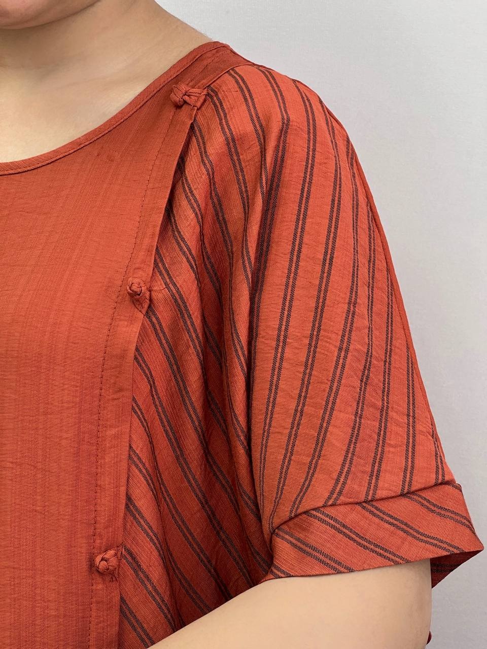 ست شومیز و شلوار راه راه کد 3825