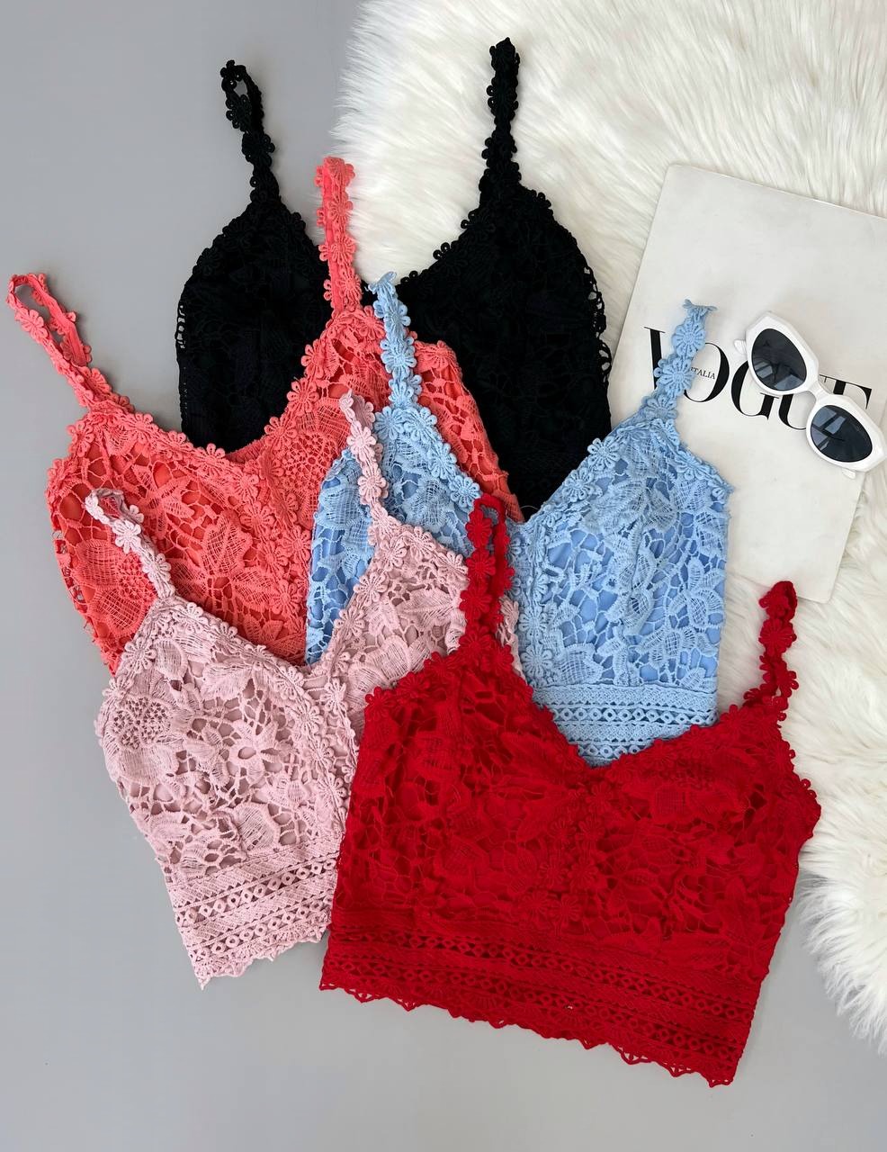 نیم تنه دانتل پشت کش کد 3827