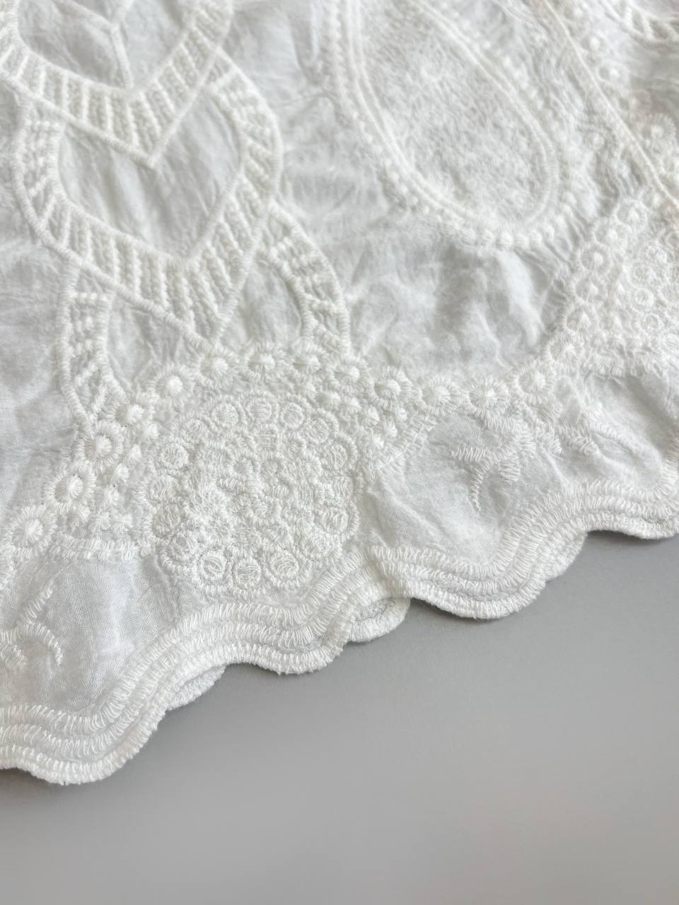 شومیز کنف نخ تمام گلدوزی شده کد 3830