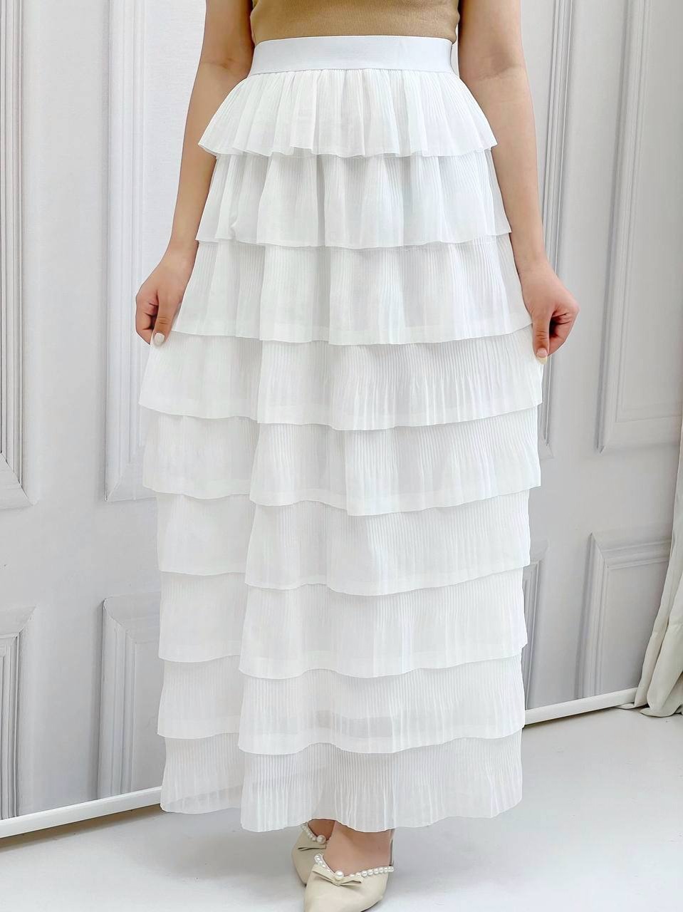 دامن طبقه ای پلیسه کد 3831