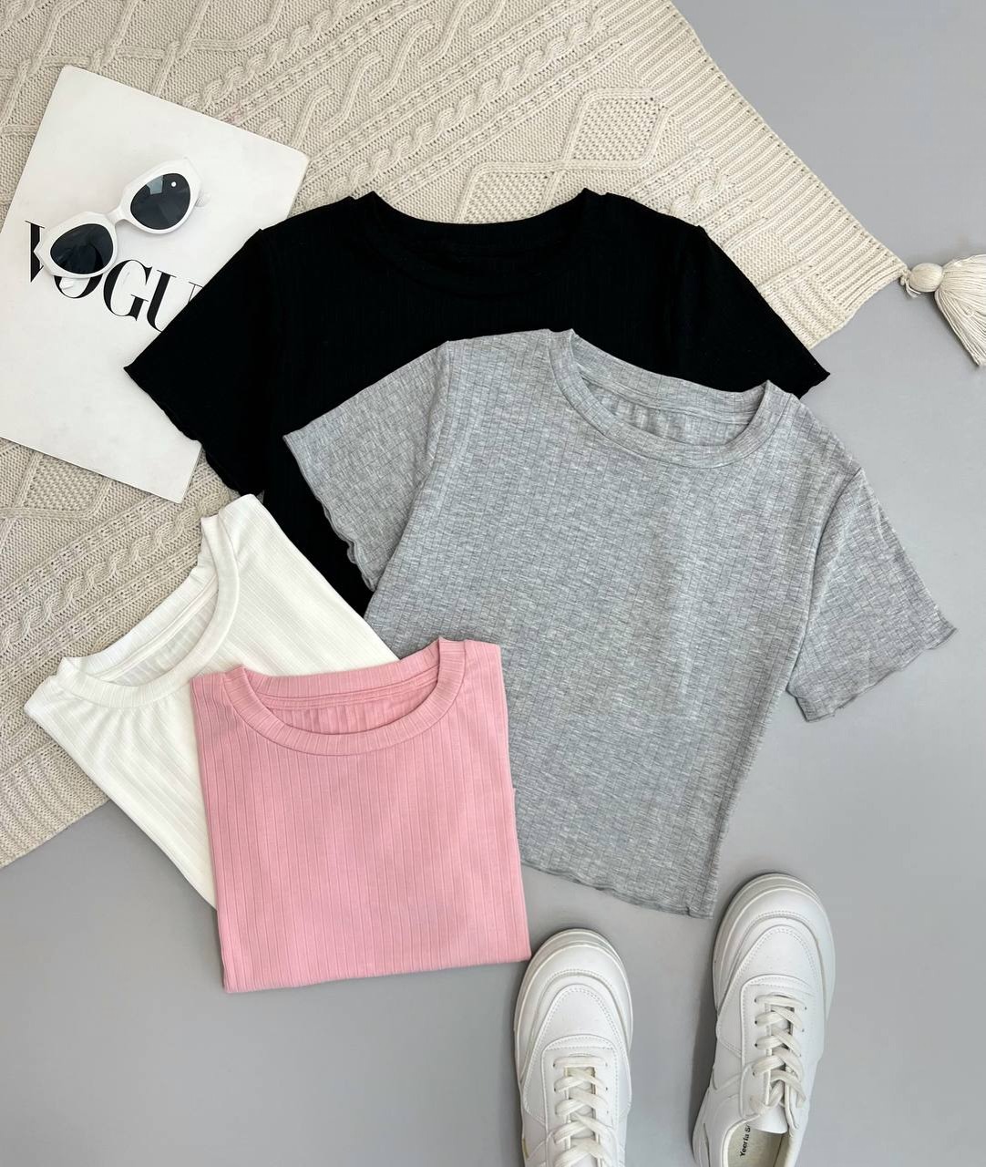 کراپ نخ و پنبه چهار رنگ کد 3834