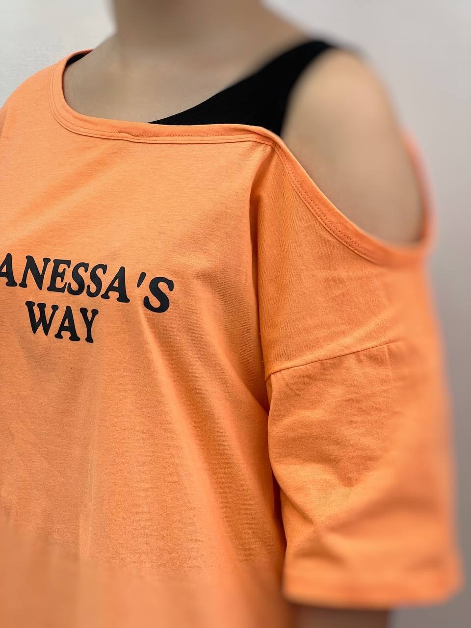 تیشرت سرشانه باز کد 3836