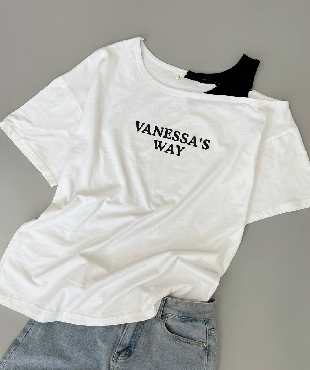 تیشرت سرشانه باز کد 3836