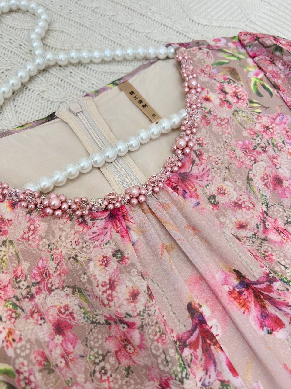 پیراهن حریر عروسکی کد 3842