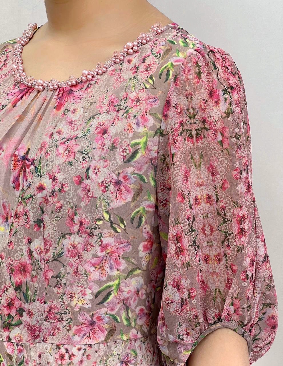 پیراهن حریر عروسکی کد 3842