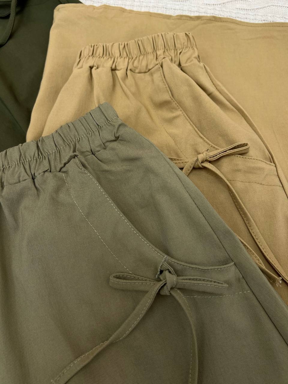 دامن کتان کش میدی کد 3844