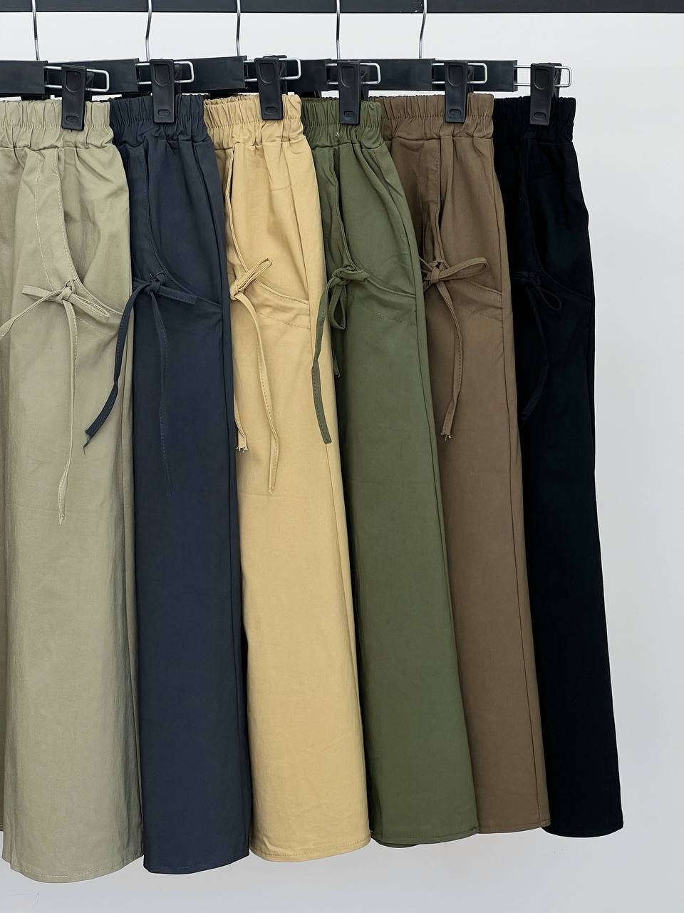 دامن کتان کش میدی کد 3844