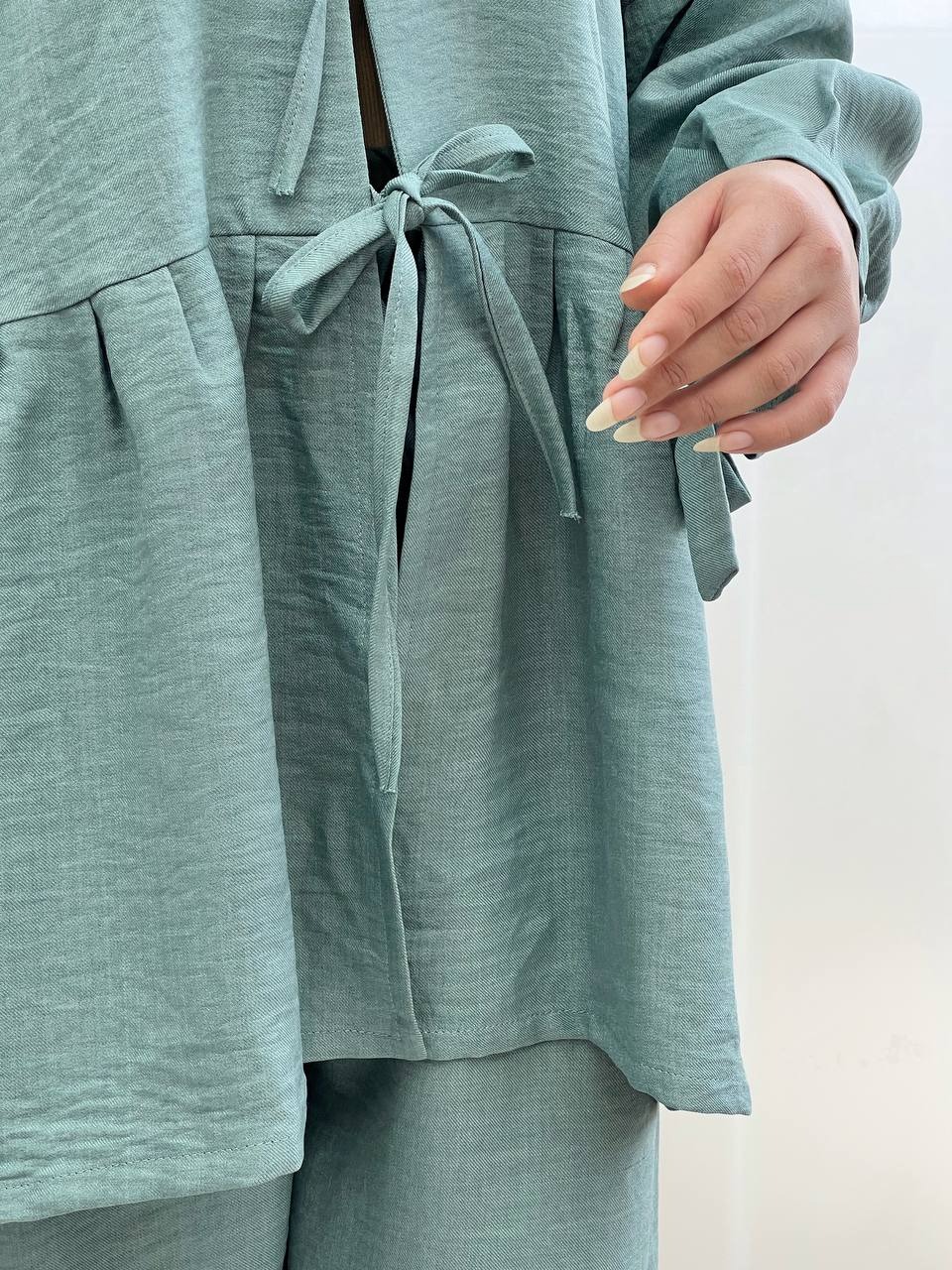 ست شومیز و شلوار عروسکی پاپیون کد 3845